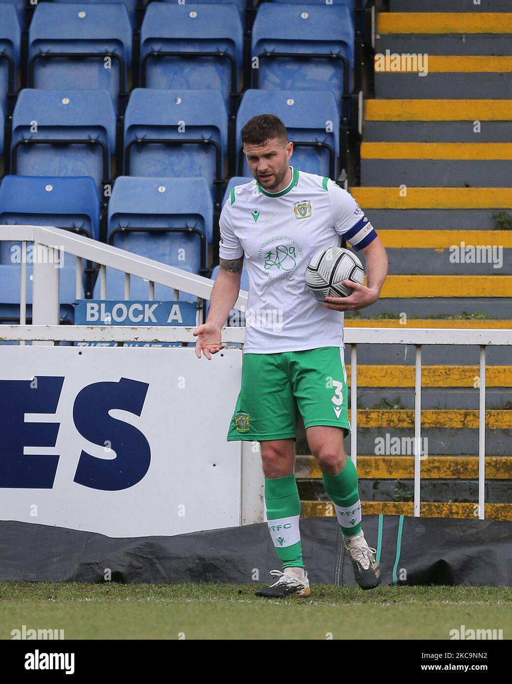 Carl Dickinson of Yeovil Town during the Vanarama National League match 