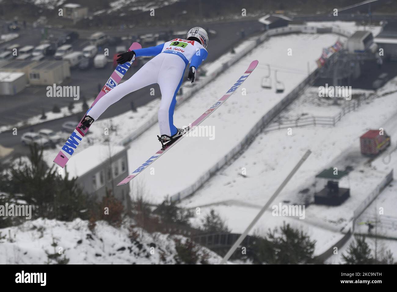 TANDE Daniel Andre of Norway during the FIS Ski Jumping World Cup - 26th World Cup in Rasnov, Romania, on February 20, 2021. (Photo by Alex Nicodim/NurPhoto) Stock Photo