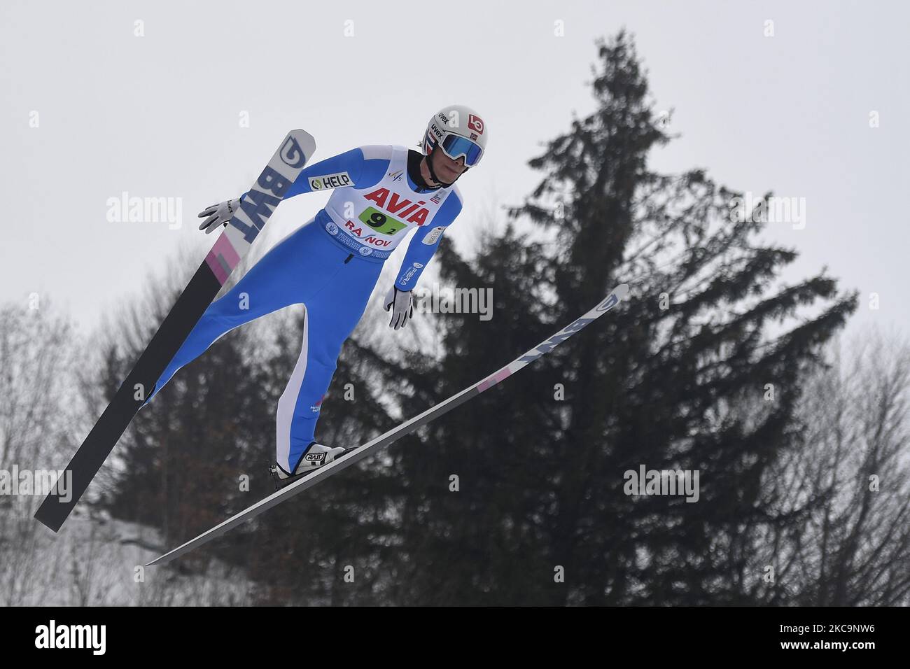TANDE Daniel Andre of Norway during the FIS Ski Jumping World Cup - 26th World Cup in Rasnov, Romania, on February 20, 2021. (Photo by Alex Nicodim/NurPhoto) Stock Photo