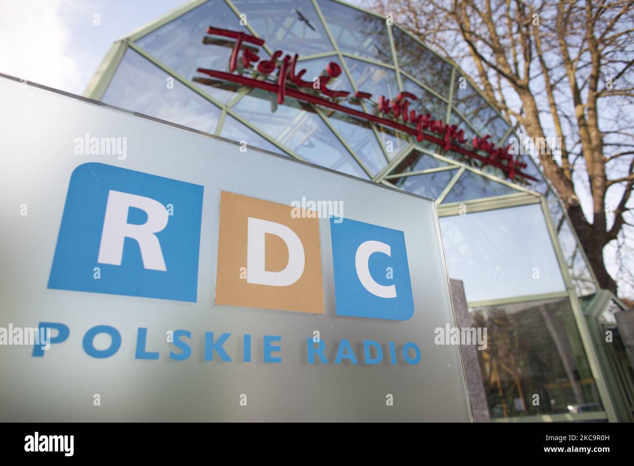 Headquarters of RDC program of polish national radio seen in Warsaw on February 21, 2021 (Photo by Maciej Luczniewski/NurPhoto) Stock Photo