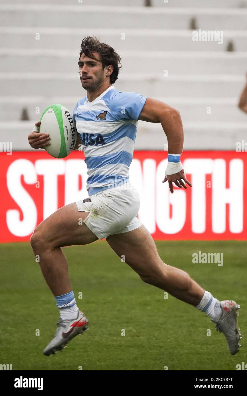player of Argentina during the finals between Kenya and Argentina during Day Two of The Madrid Rugby Sevens International Tournament at Universidad Complutense de Madrid on February 21, 2021 in Madrid, (Photo by Oscar Gonzalez/NurPhoto) Stock Photo
