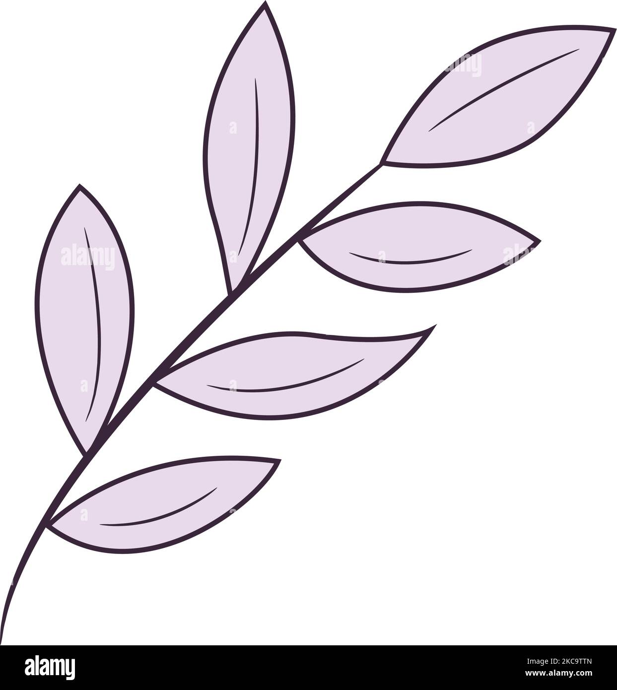 Isolated colored leaf sketch icon Vector Stock Vector Image & Art - Alamy