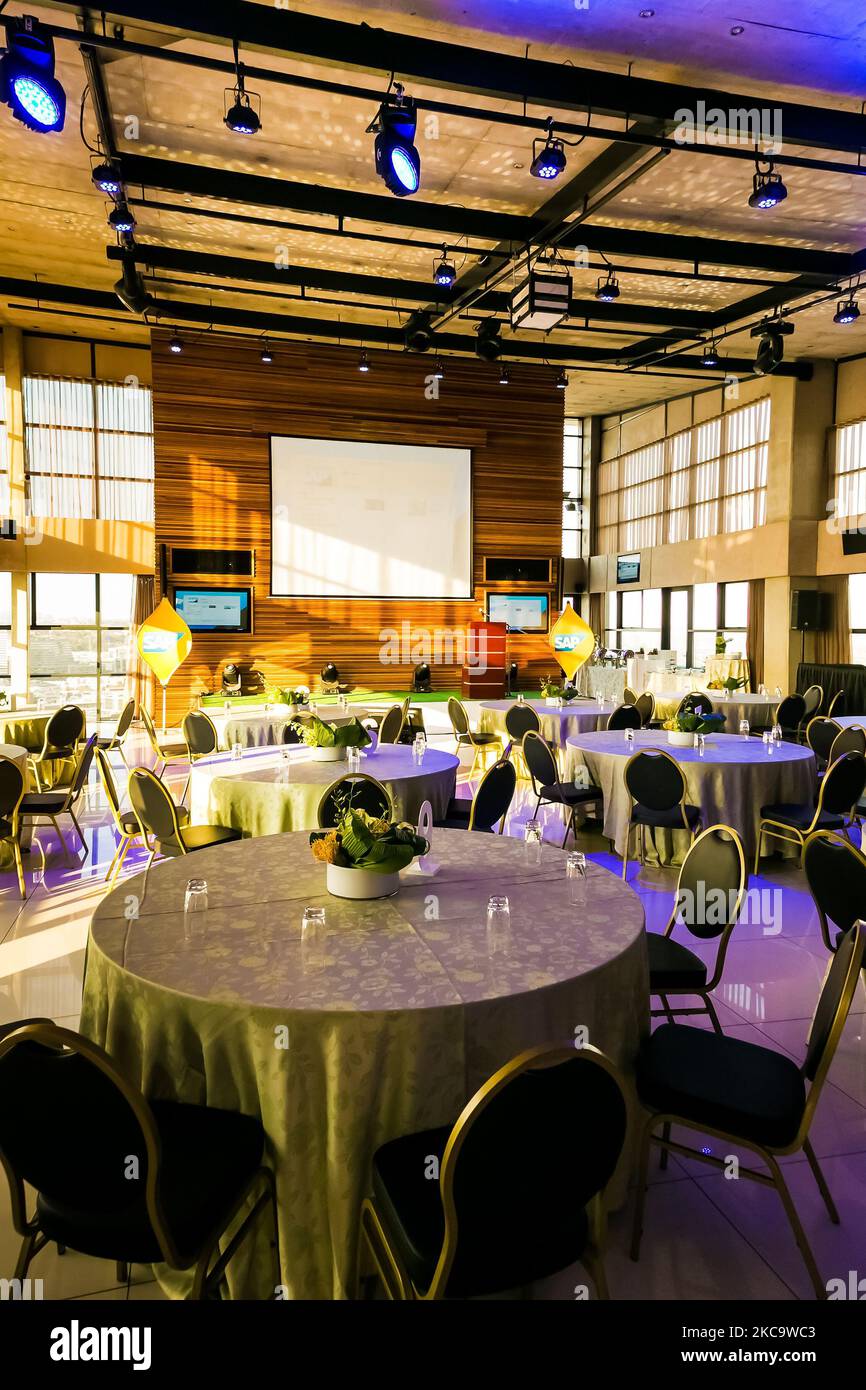 Interior Decor set up for a small corporate event in Johannesburg