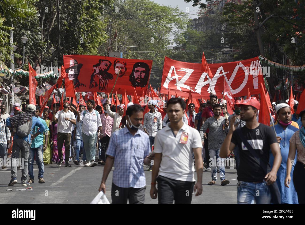 Leftist Activists Massive gathering by the Leftist activists before election 2021 in ...