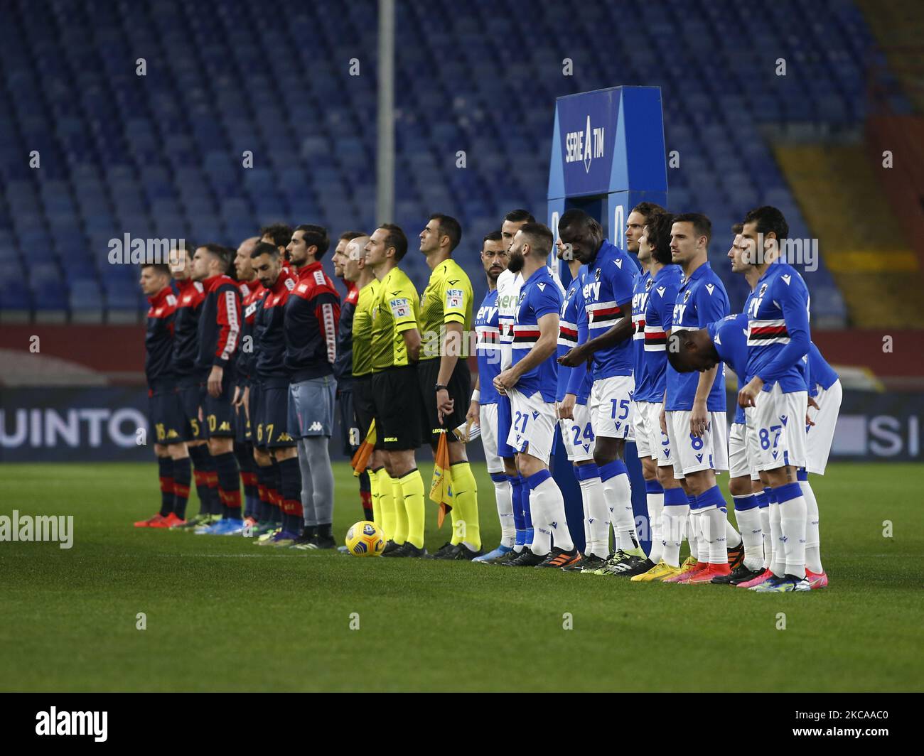 Genoa, Italy. 30 April 2022. Manolo Portanova of Genoa CFC in action during  the Serie A football match between UC Sampdoria and Genoa CFC. Credit:  Nicolò Campo/Alamy Live News Stock Photo - Alamy