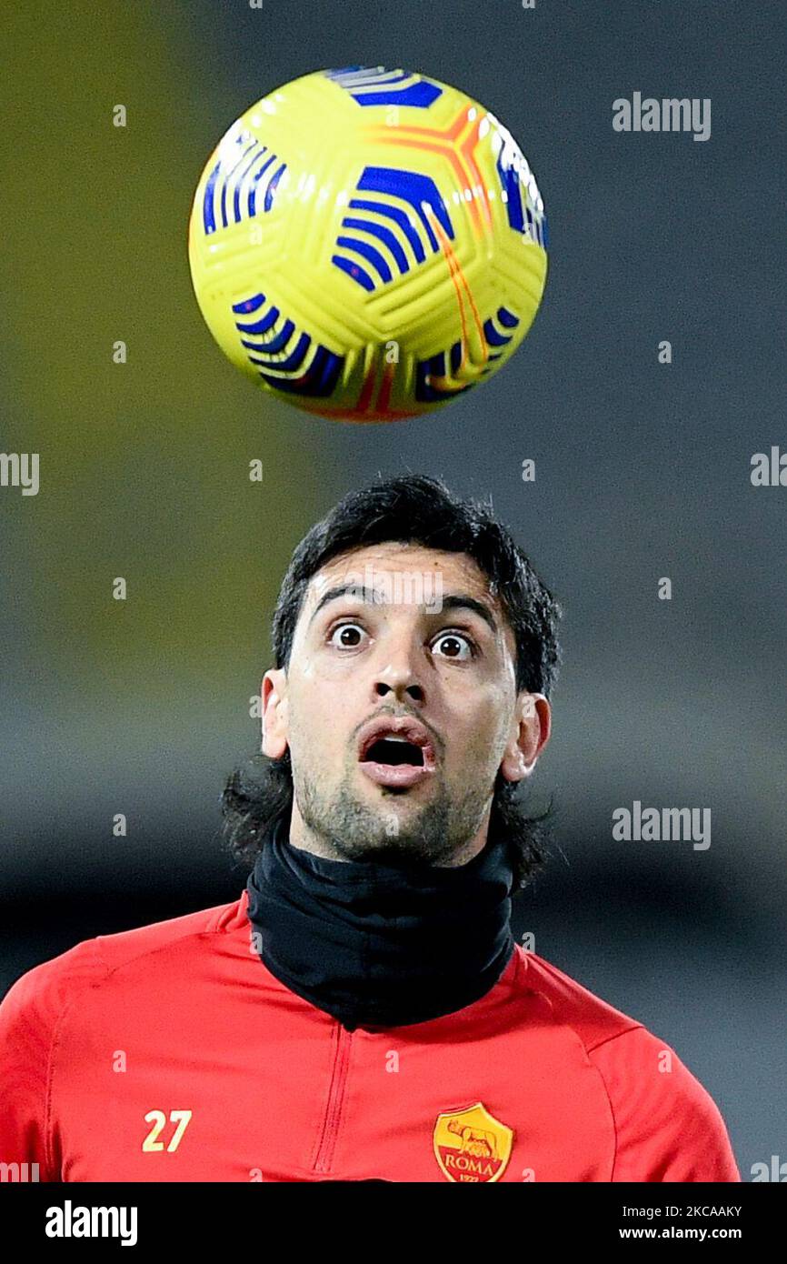 Javier Pastore of AS Roma during the Serie A match between ACF Fiorentina and AS Roma at Stadio Artemio Franchi, Florence, Italy on 3 March 2021. (Photo by Giuseppe Maffia/NurPhoto) Stock Photo