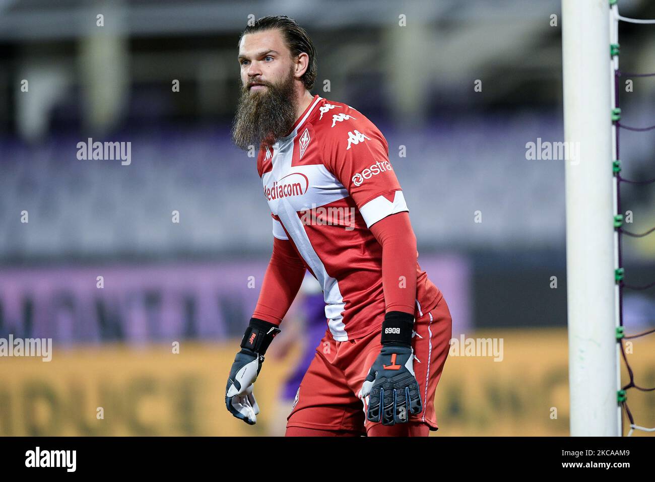 Bartlomiej Dragowski of ACF Fiorentina during the Serie A match between ACF Fiorentina and AS Roma at Stadio Artemio Franchi, Florence, Italy on 3 March 2021. (Photo by Giuseppe Maffia/NurPhoto) Stock Photo