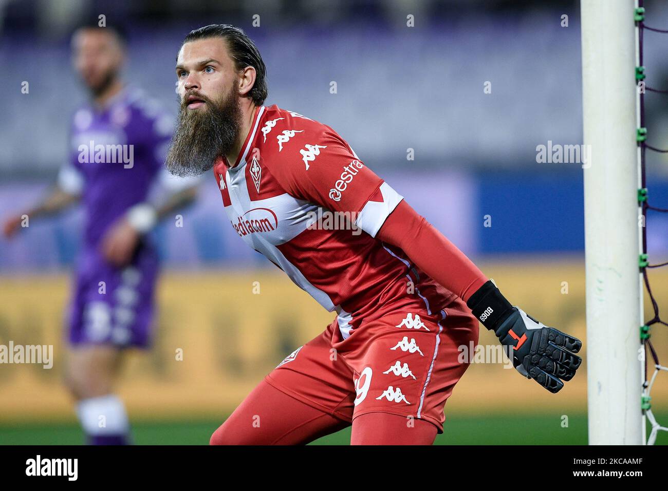 Bartlomiej Dragowski of ACF Fiorentina during the Serie A match between ACF Fiorentina and AS Roma at Stadio Artemio Franchi, Florence, Italy on 3 March 2021. (Photo by Giuseppe Maffia/NurPhoto) Stock Photo