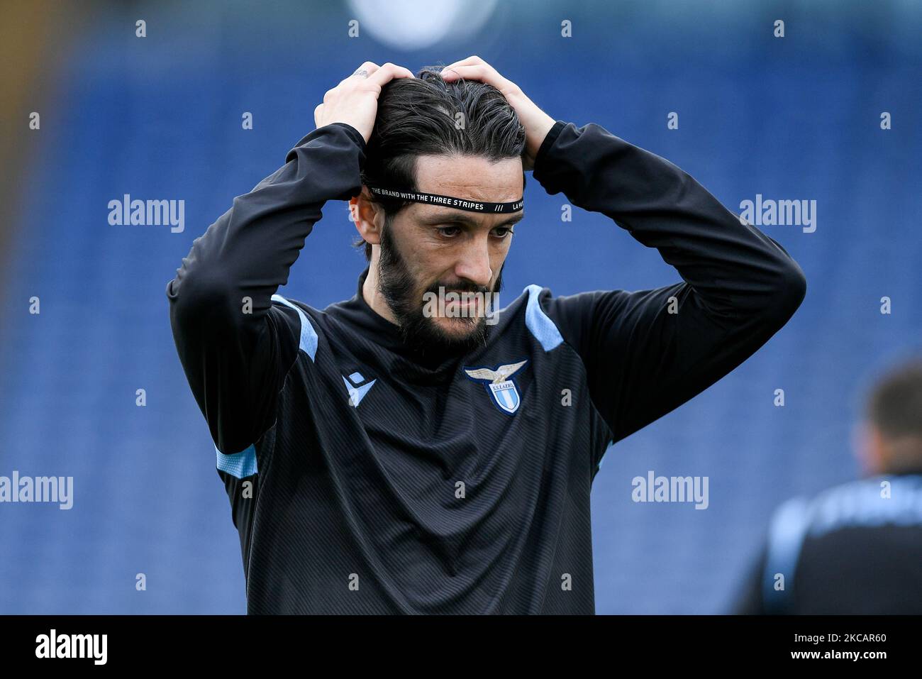 Luis Alberto of SS Lazio wears an Adidas hairband during the Serie A match  between SS Lazio and FC Crotone at Stadio Olimpico, Rome, Italy on 12 March  2021. (Photo by Giuseppe