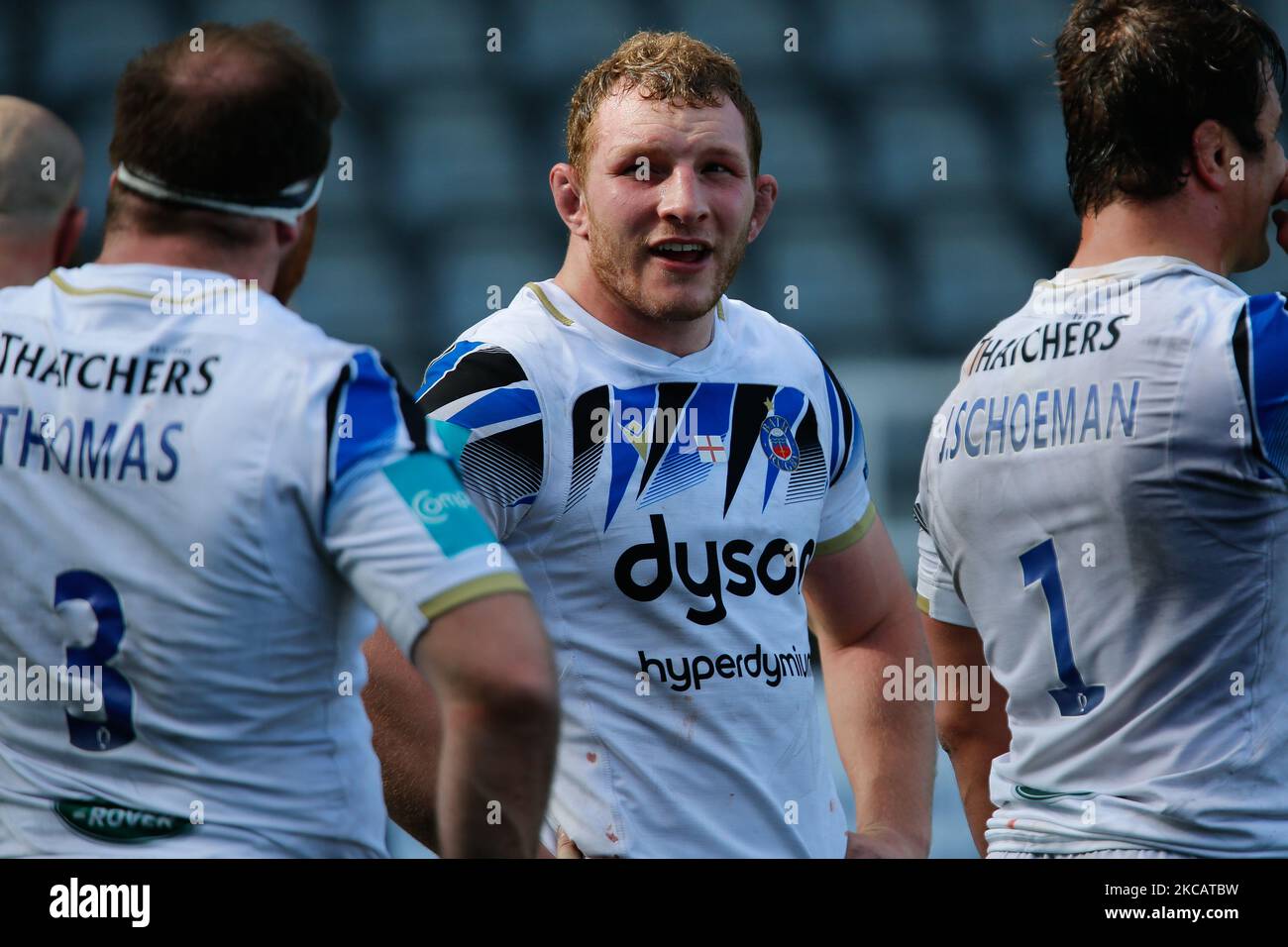 Sam Underhill of Bath Rugby during the Gallagher Premiership match between Newcastle Falcons and Bath Rugby at Kingston Park, Newcastle on Saturday 13th March 2021. (Photo by Chris Lishman/MI News/NurPhoto) Stock Photo