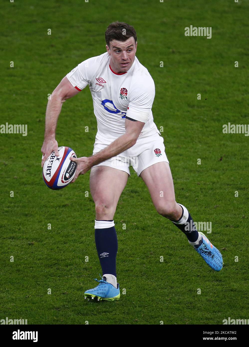 George Ford of England during Guinness 6 Nations between England and France at Twickenham Stadium , London, UK on 13th March 2021 (Photo by Action Foto Sport/NurPhoto) Stock Photo