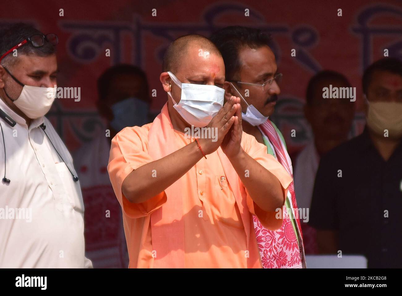 Yogi adityanath india rally hi-res stock photography and images - Alamy