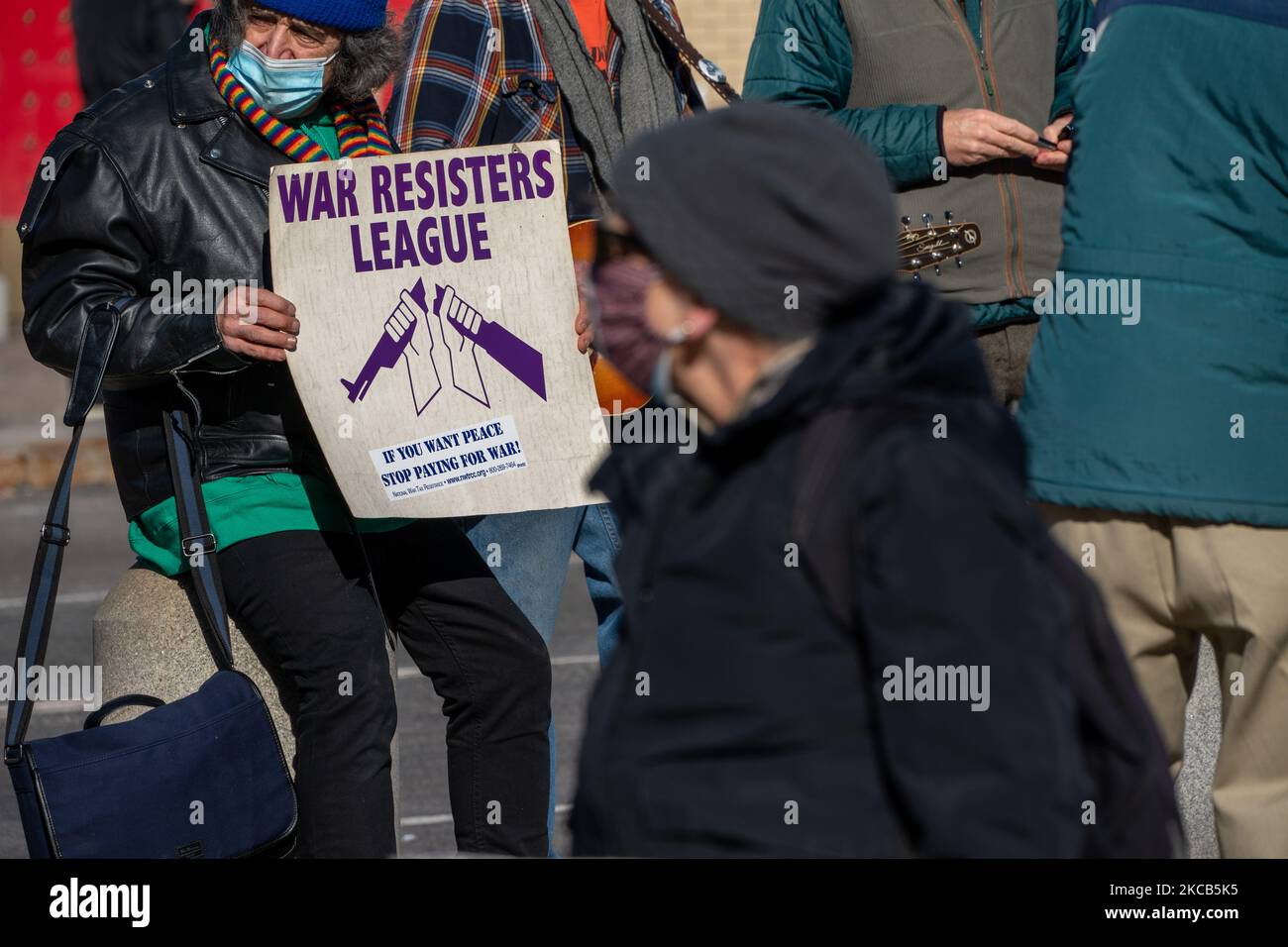 Antii-war demonstrators most of whom U.S. veterans, held a rally ...