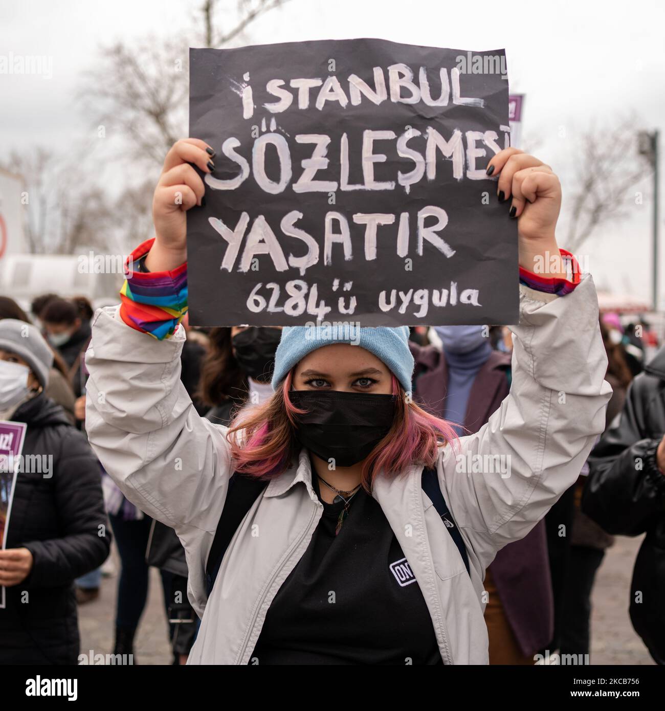 Feminist protest sign domestic hi-res stock photography and images - Alamy