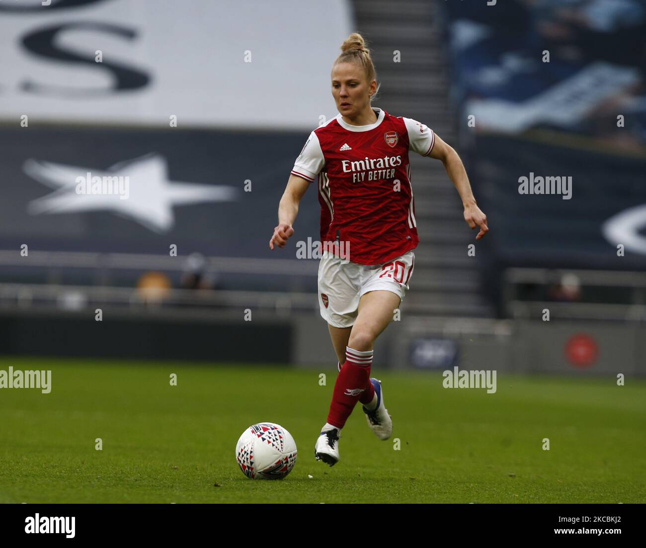 Leonie Maier of Arsenal during FA Women's Spur League betweenTottenham Hotspur and Arsenal Women at Tottenham Hotspur Stadium , London , UK on 27th March 2021 (Photo by Action Foto Sport/NurPhoto) Stock Photo