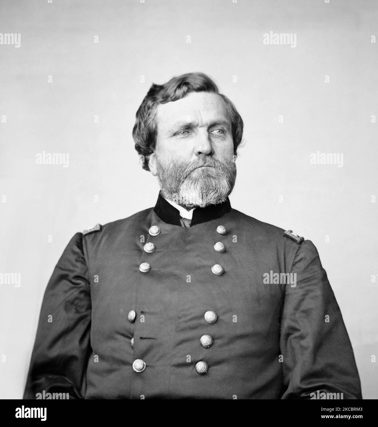 Portrait of Major General George H. Thomas. Stock Photo