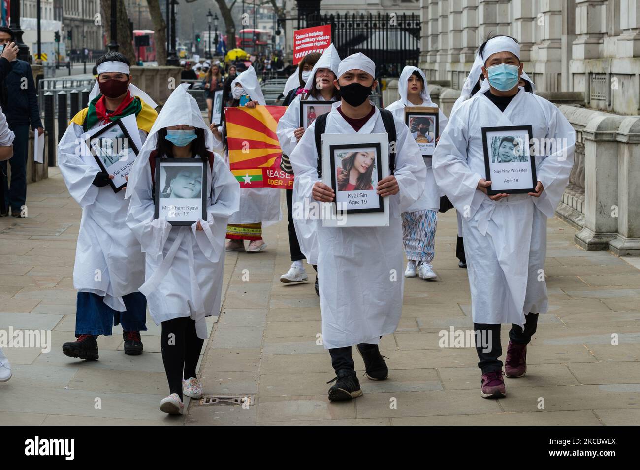 Traditinal white chinese funeral attire hires stock photography and