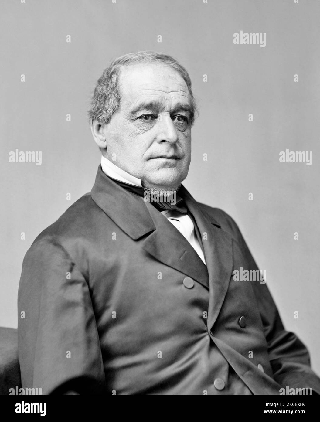 Portrait of Hannibal Hamlin, a politican who served as the 15th vice president. Stock Photo
