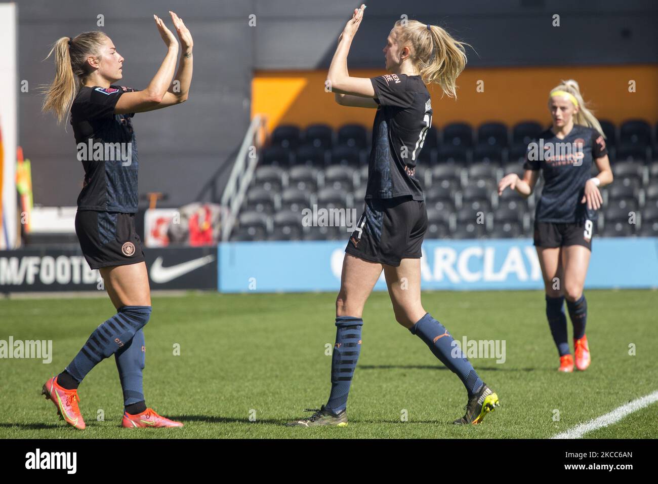 Janine Beckie (Manchester City) celebrates after scoring during the ...