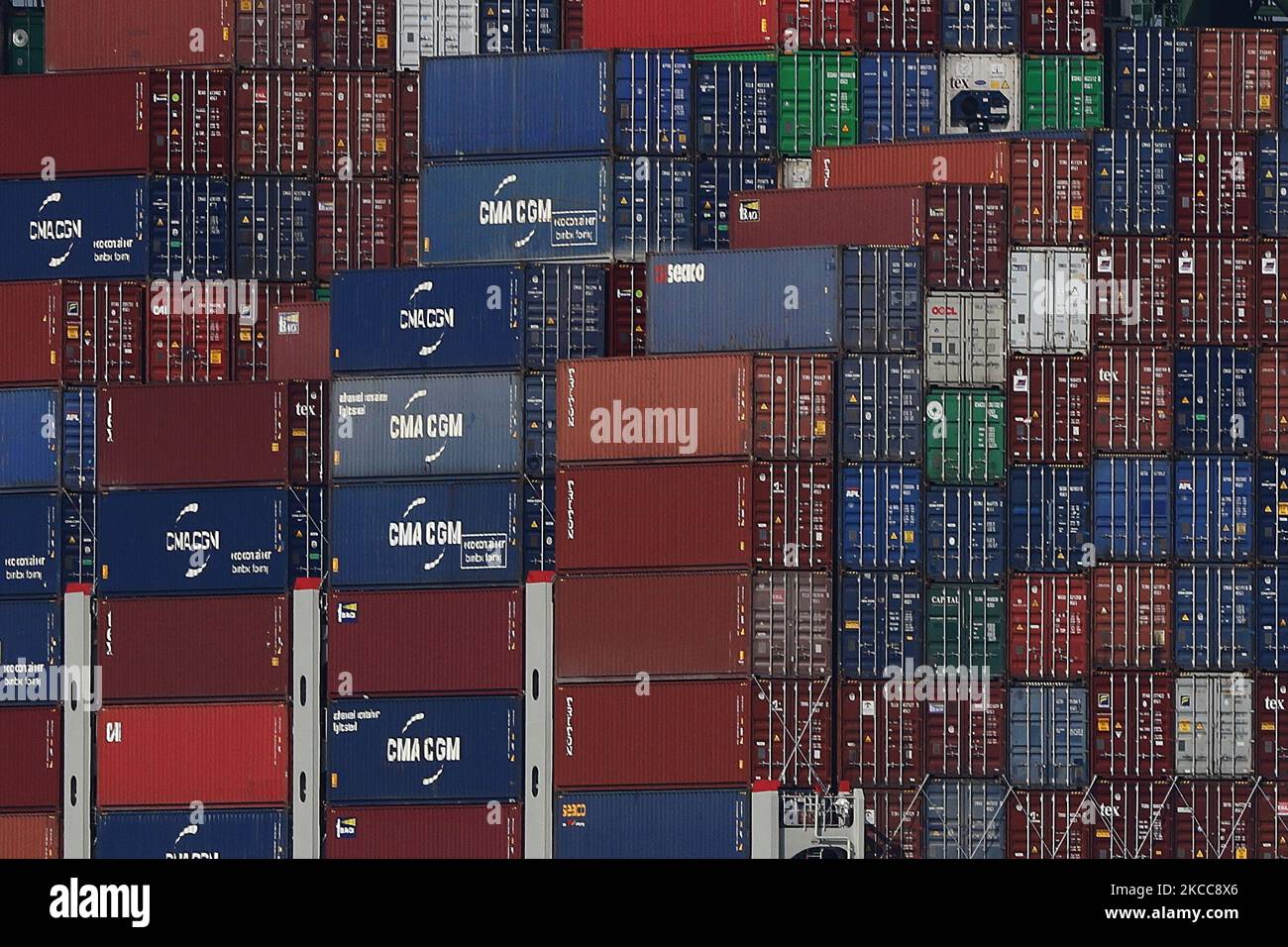 Containers Are Seen On Board The World s Largest Container Ship In The containers-are-seen-on-board-the-world-s-largest-container-ship-in-the
