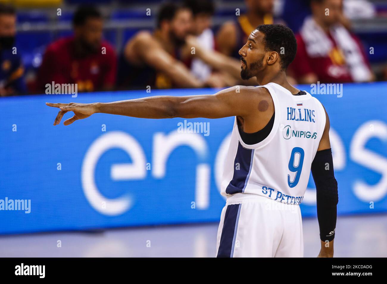 09 Austin Hollins of Zenit St. Petersburg during the game 2 of Turkish Airlines Euroleague Basketball playoff match between FC Barcelona and Zenit St. Petersburg at Palau Blaugrana on April 23, 2021 in Barcelona, Spain. (Photo by Xavier Bonilla/NurPhoto) Stock Photo