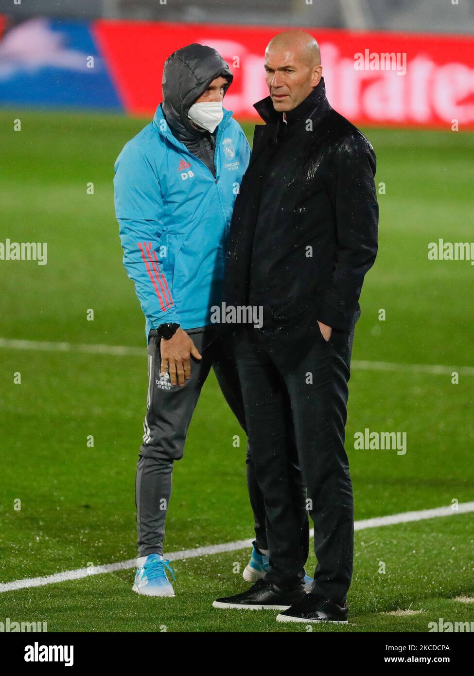 Zinedine Zidane of Real Madrid during the La Liga Santander match