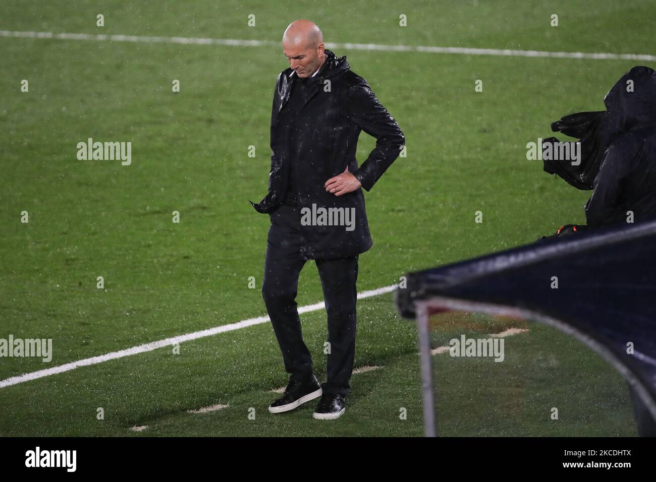 Zinedine Zidane of Real Madrid during the UEFA Champions League Semi
