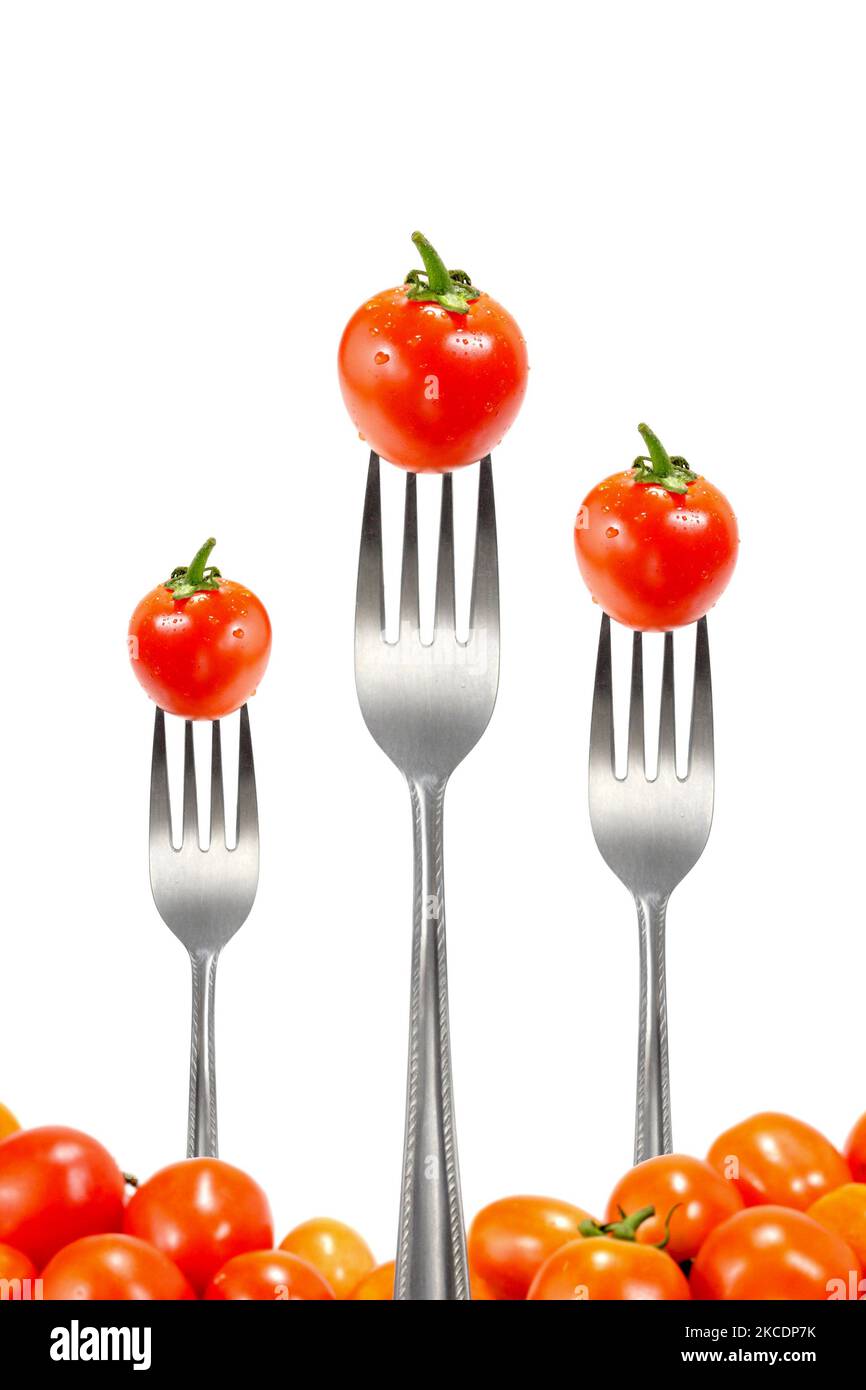 fresh tomatoes isolated on white background Stock Photo