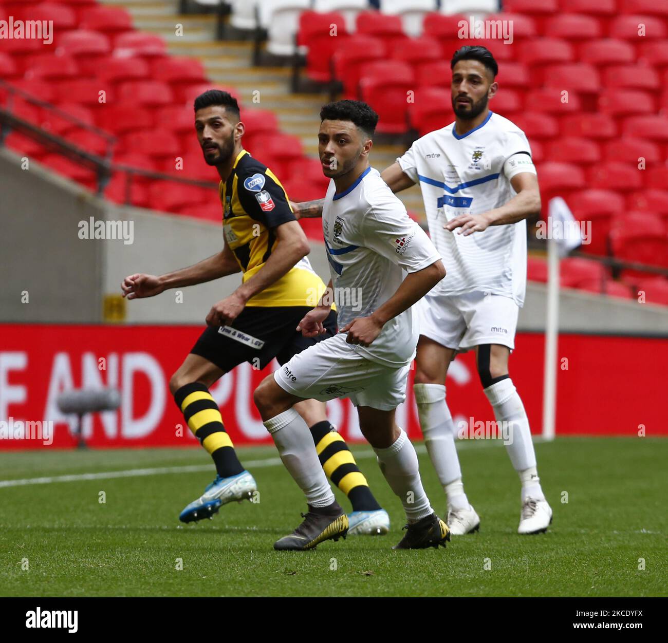 L-R Amar Purewal OF hEBBURN tOWN AGAINST HIS TWIN BROTHERS Arjun ...
