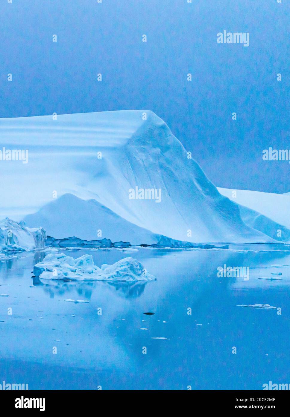 Icebergs near Ilulissat, Greenland. Climate change is having a profound ...