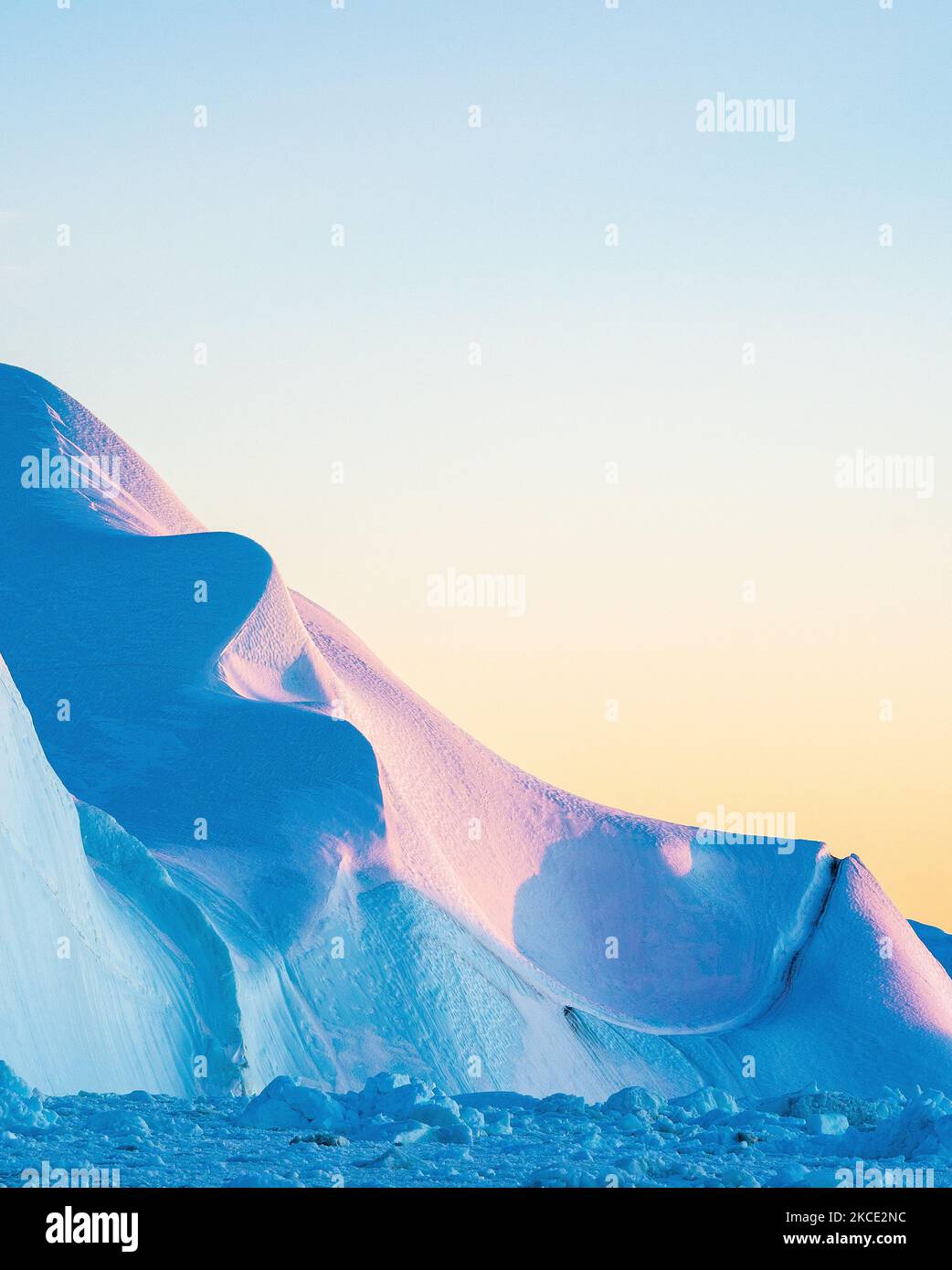 Icebergs near Ilulissat, Greenland. Climate change is having a profound ...