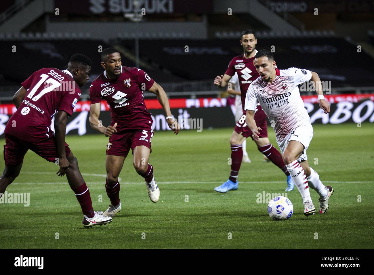 Midfielder ismael bennacer hi-res stock photography and images - Alamy