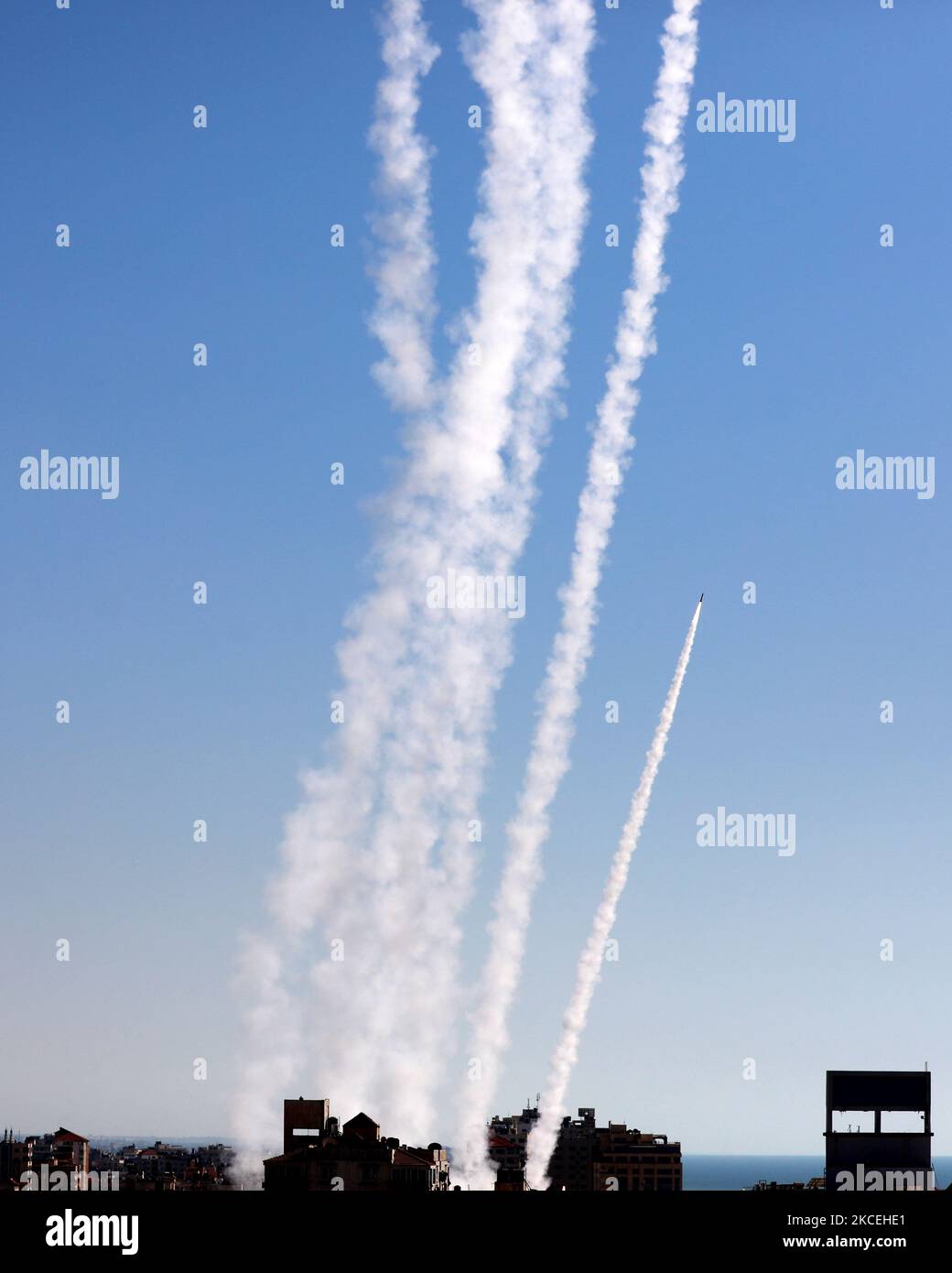 Hammas Made Rockets Hamas rockets 2021 hi-res stock photography and images - Alamy