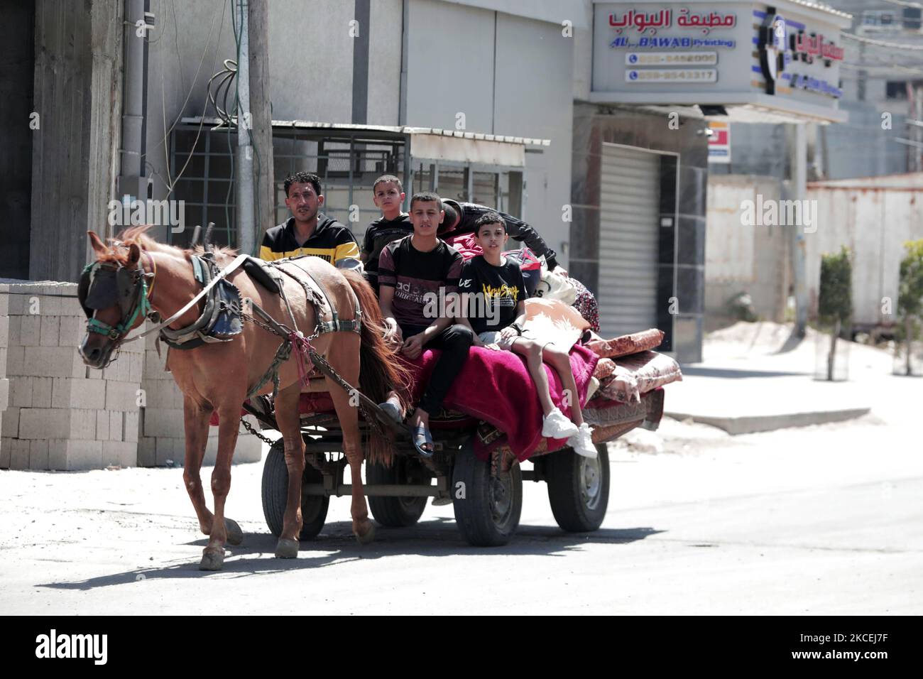 People seek refuge at a United Nations Relief and Works Agency school