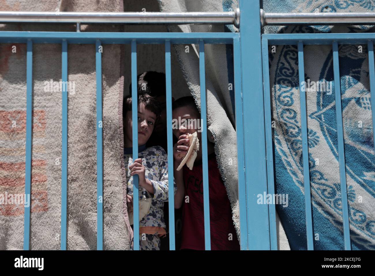 People seek refuge at a United Nations Relief and Works Agency school
