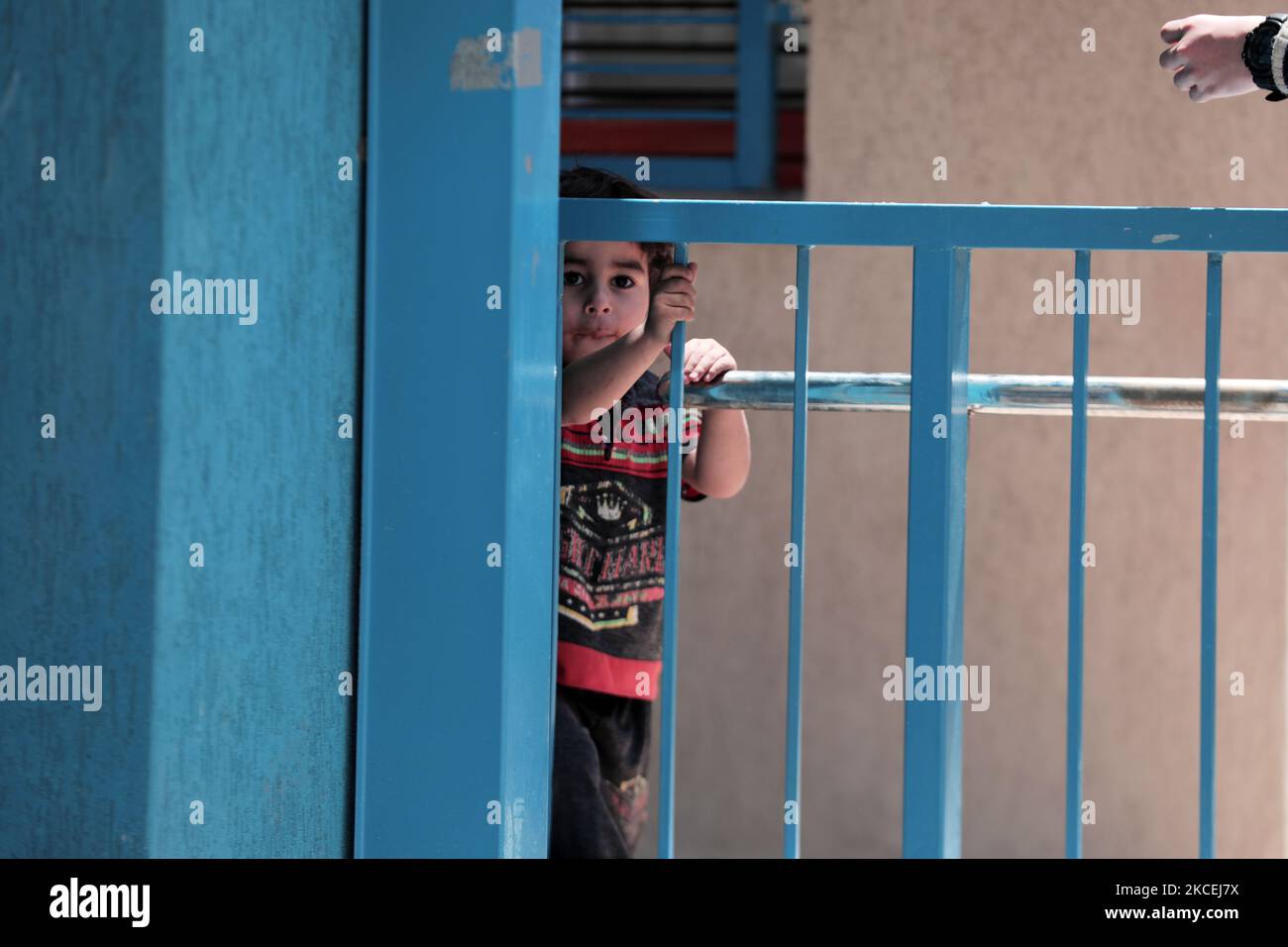 People seek refuge at a United Nations Relief and Works Agency school