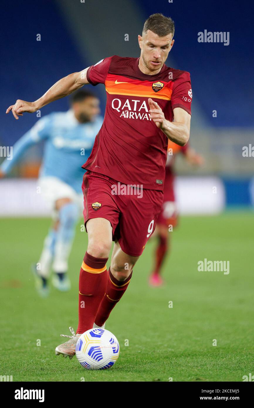 Edin Dzeko of AS Roma during the Serie A match between AS Roma and SS ...