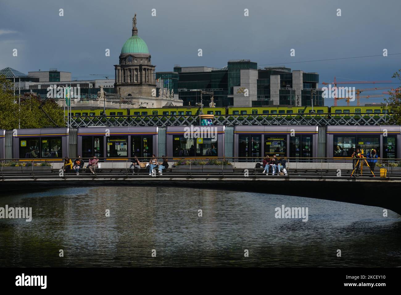 A view of Dublin. On Tuesday, 18 May 2021, in Dublin, Ireland. (Photo by Artur Widak/NurPhoto) Stock Photo
