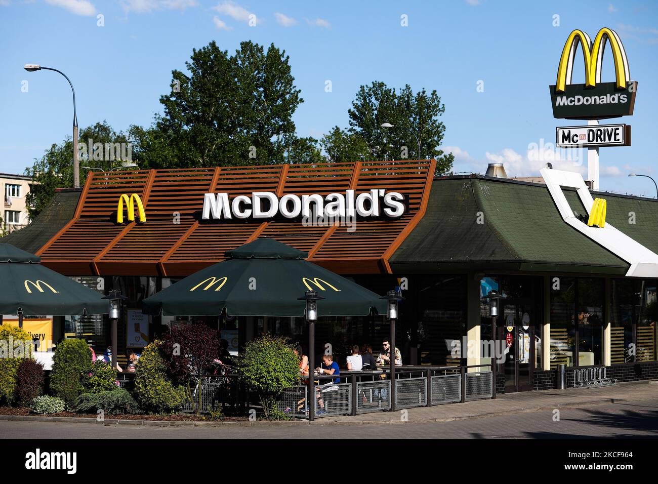 McDonald's restaurant in Krakow, Poland on May 26, 2021. (Photo by Jakub Porzycki/NurPhoto) Stock Photo
