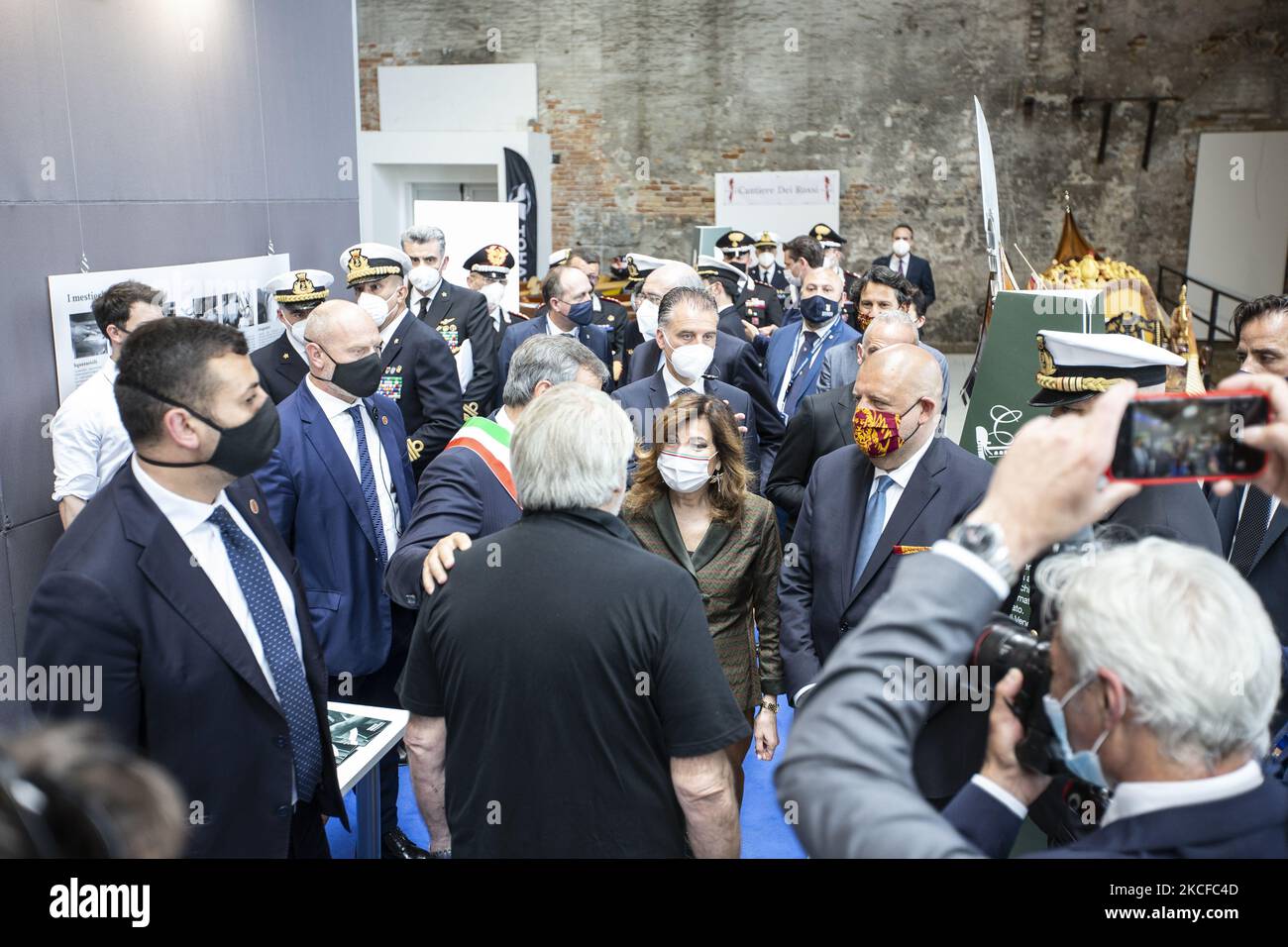 President of the Senate of the Republic Maria Elisabetta Alberti Casellati attends inauguration ceremony of ''Salone Nautico di Venezia'' in Venice, Italy, on May 29, 2021. (Photo by Marco Serena/NurPhoto) Stock Photo