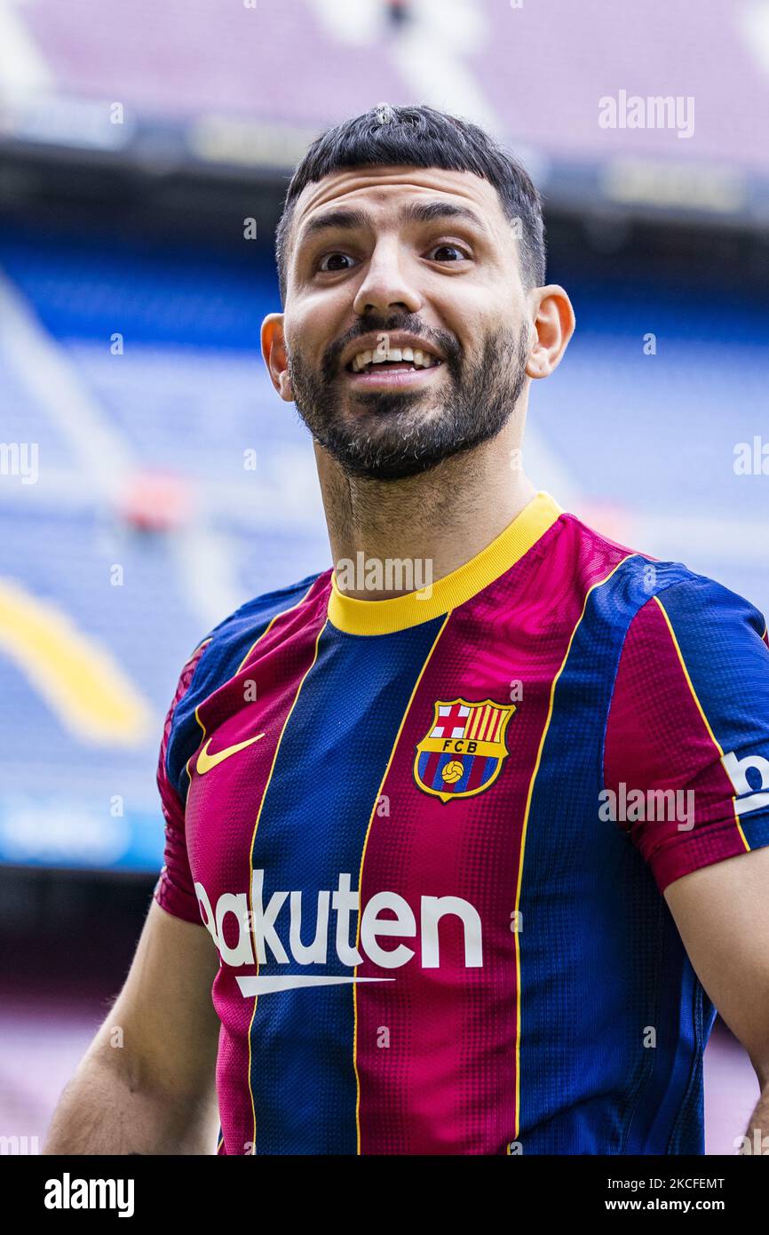 Kun Aguero Presentation of Sergio “Kun” Aguero as a new FC Barcelona player after