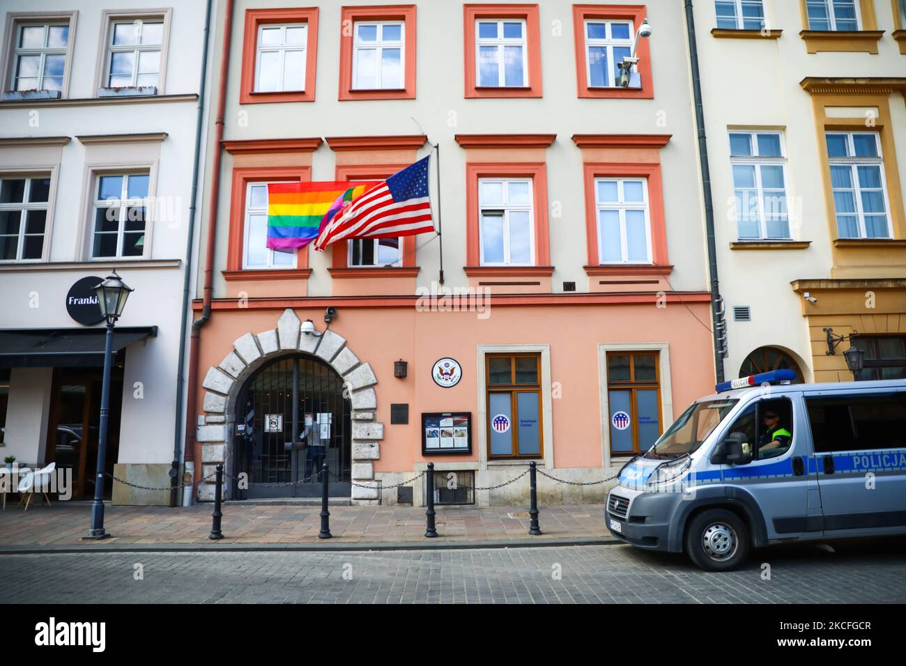 Us embassy pride flag hi-res stock photography and images - Alamy