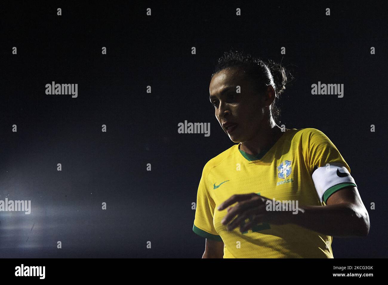 Marta Silva of Brazil during the Women's International Friendly match between Brazil and Canada at Estadio Cartagonova on June 14, 2021 in Cartagena, (Photo by Jose Breton/Pics Action/NurPhoto) Stock Photo