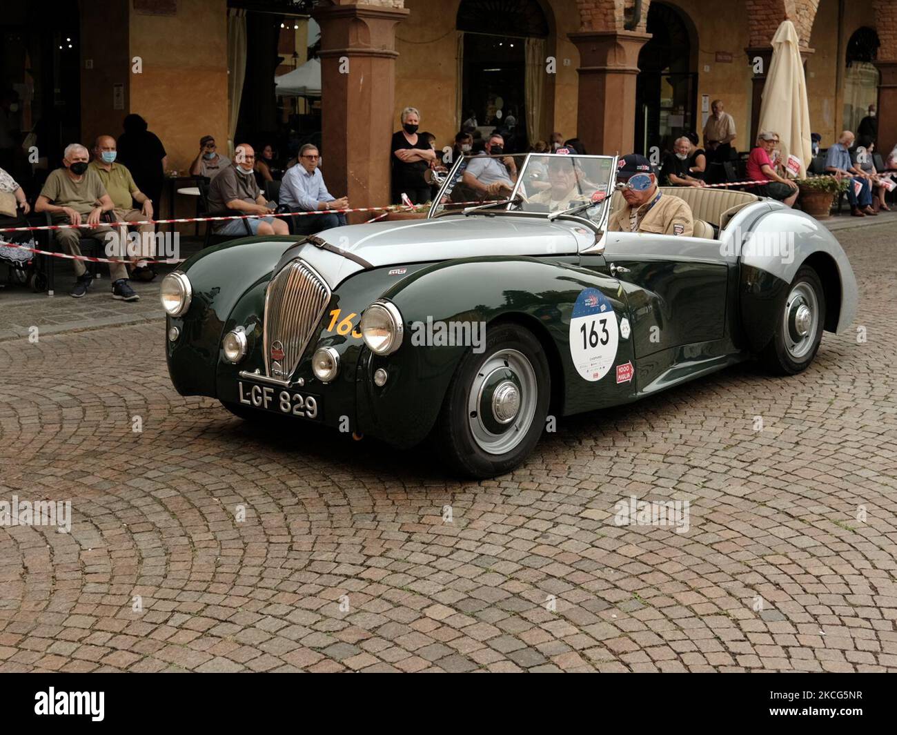 HEALEY/2400 WESTLAND 1950 during the first stage of 1000 Miglia 2021, in Busseto (PR), Italy on June 16, 2021. (Photo by Loris Roselli/NurPhoto) Stock Photo