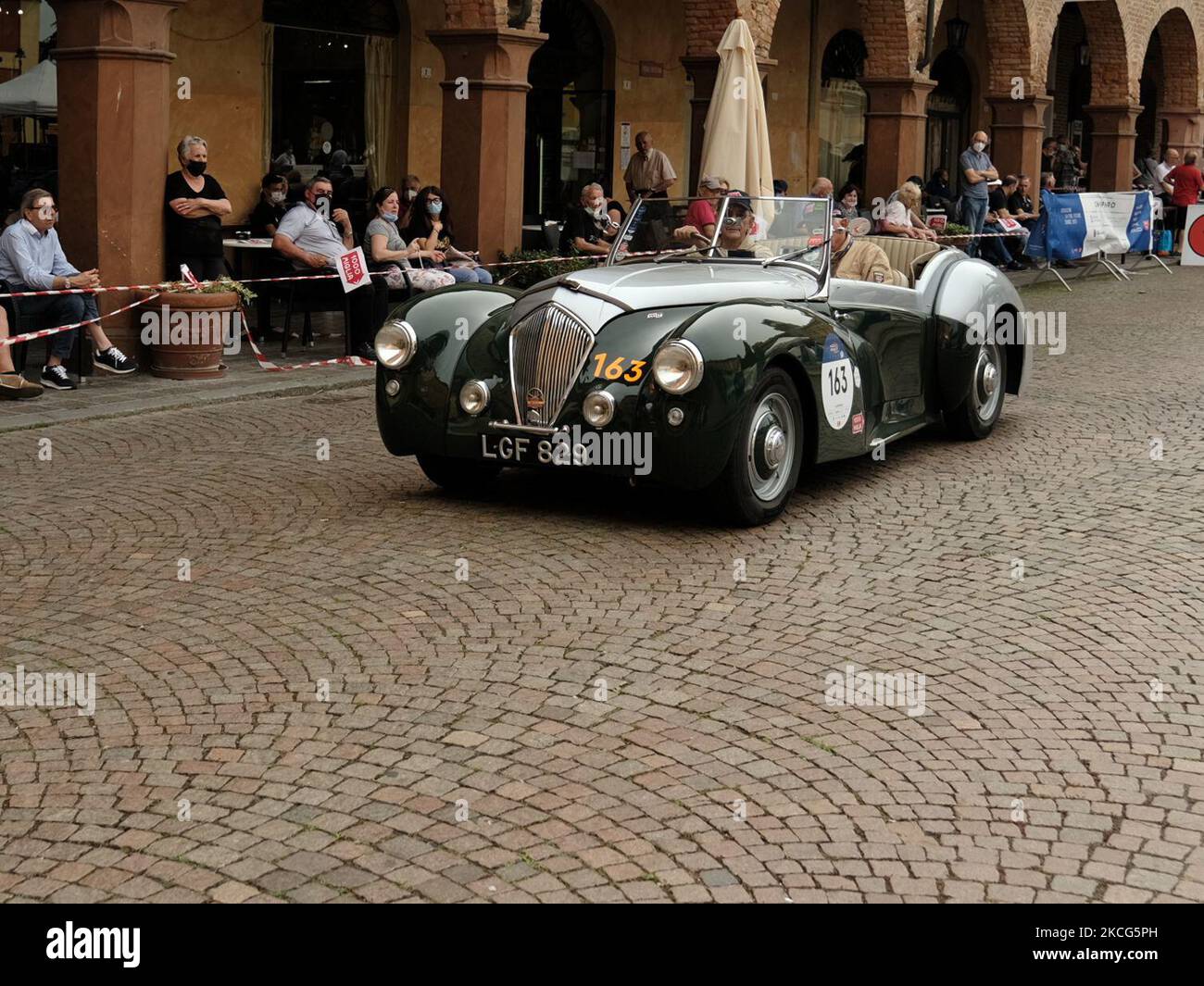 HEALEY/2400 WESTLAND 1950 during the first stage of 1000 Miglia 2021, in Busseto (PR), Italy on June 16, 2021. (Photo by Loris Roselli/NurPhoto) Stock Photo