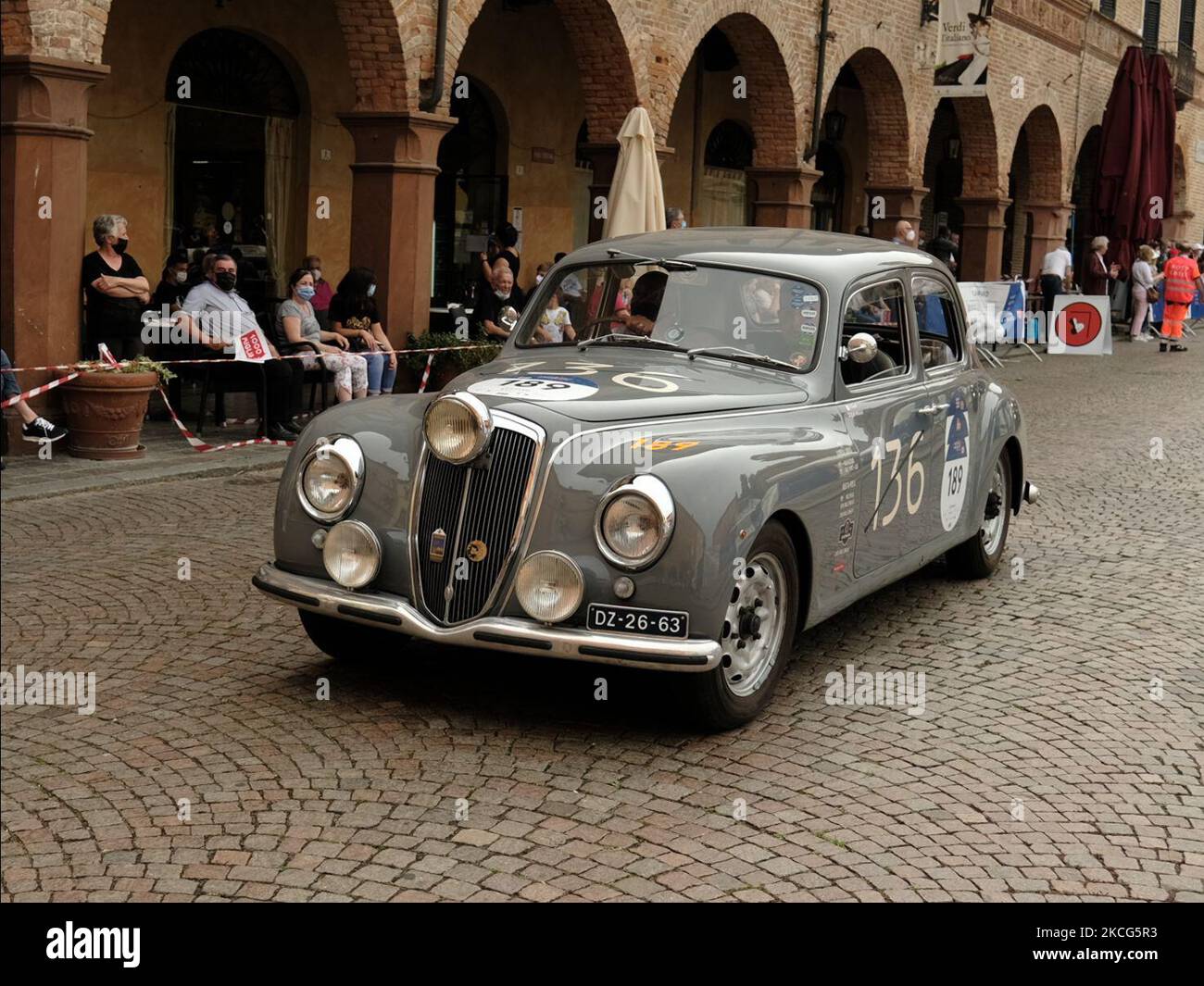 LANCIA/ AURELIA B22 1953 during the first stage of 1000 Miglia 2021, in Busseto (PR), Italy on June 16, 2021. (Photo by Loris Roselli/NurPhoto) Stock Photo