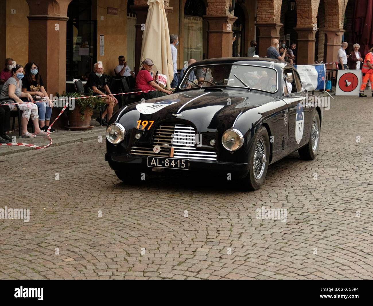 ASTON MARTIN/DB2 1952 during the first stage of 1000 Miglia 2021, in Busseto (PR), Italy on June 16, 2021. (Photo by Loris Roselli/NurPhoto) Stock Photo