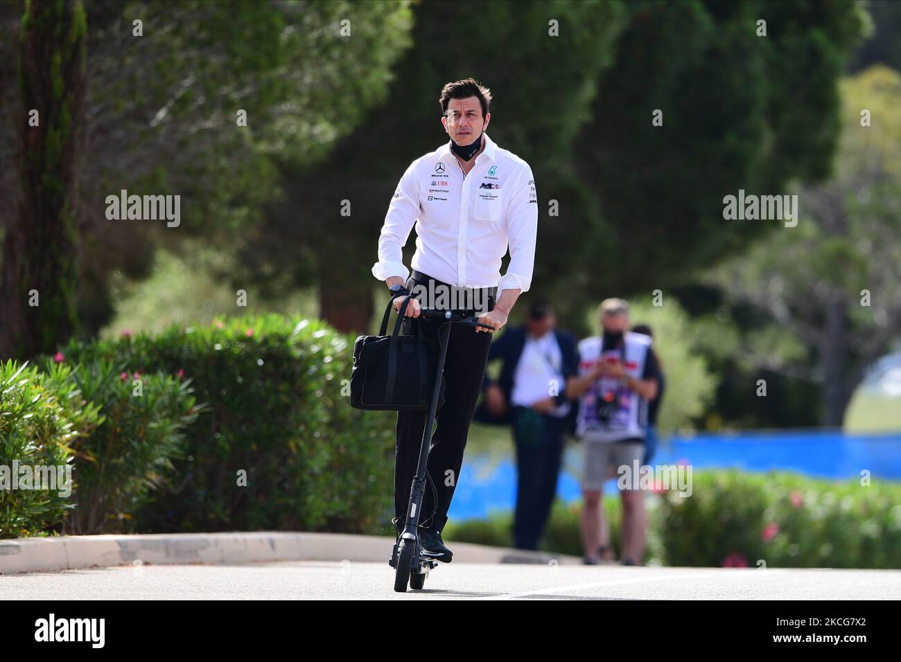 Mercedes-AMG Petronas F1 Team Principal Toto Wolf before qualifying of French GP in Paul Ricard Circuit in Le Castelett, Provence-Alpes-Côte d'Azur, France, 19 June 2021 (Photo by Andrea Diodato/NurPhoto) Stock Photo