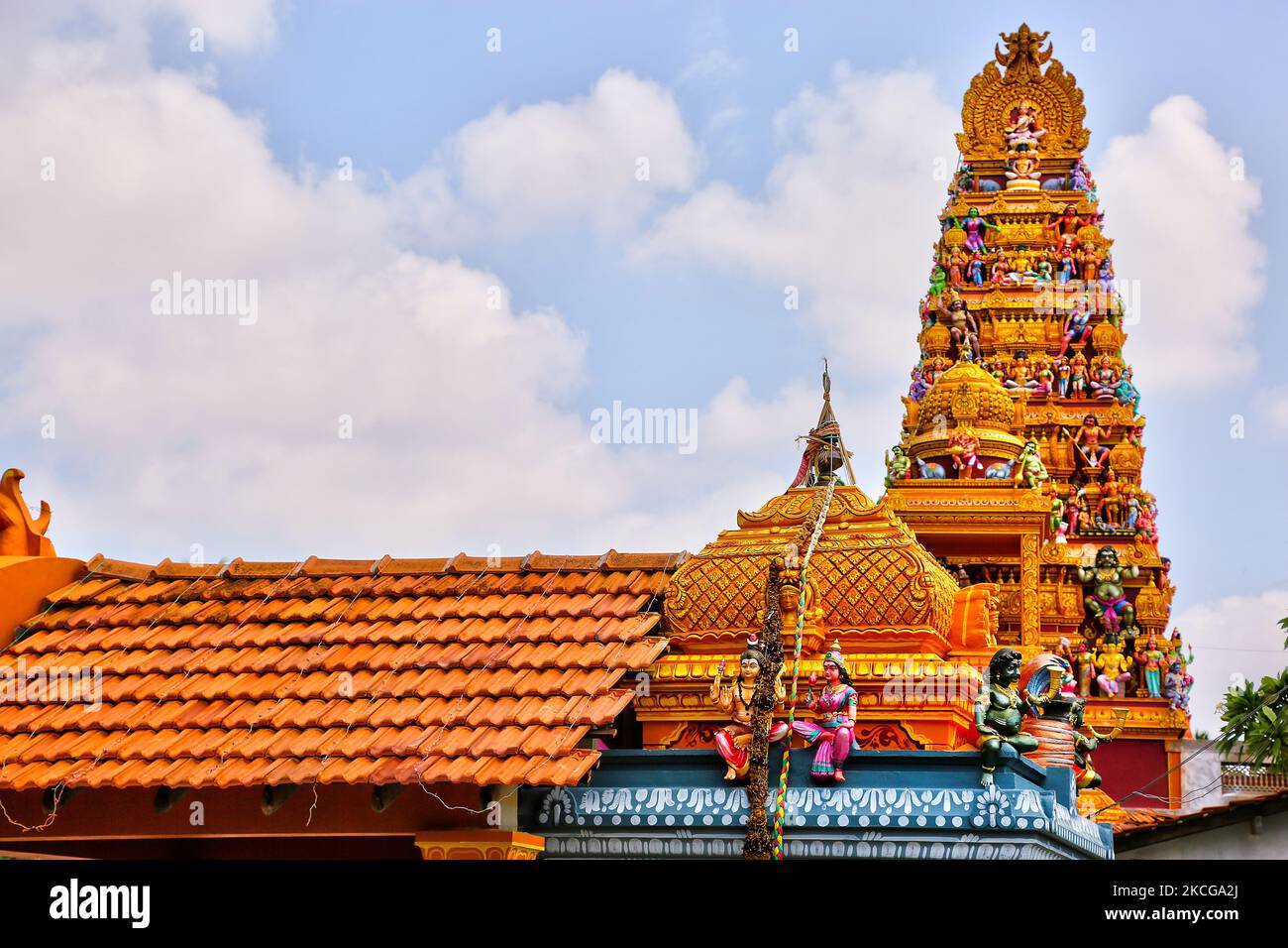 Arasadi Vinayagar Temple (Arasadi Sithi Vinayagar Kovil) in Jaffna, Sri Lanka. (Photo by Creative Touch Imaging Ltd./NurPhoto) Stock Photo