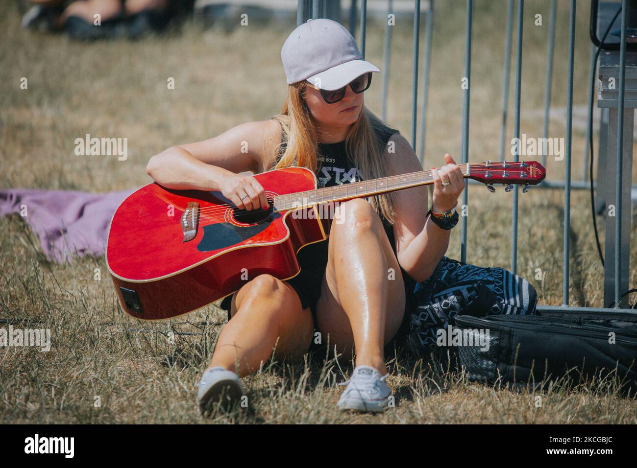 A mass gathering of guitarists in Wroclaw, Poland, on June 19, 2021